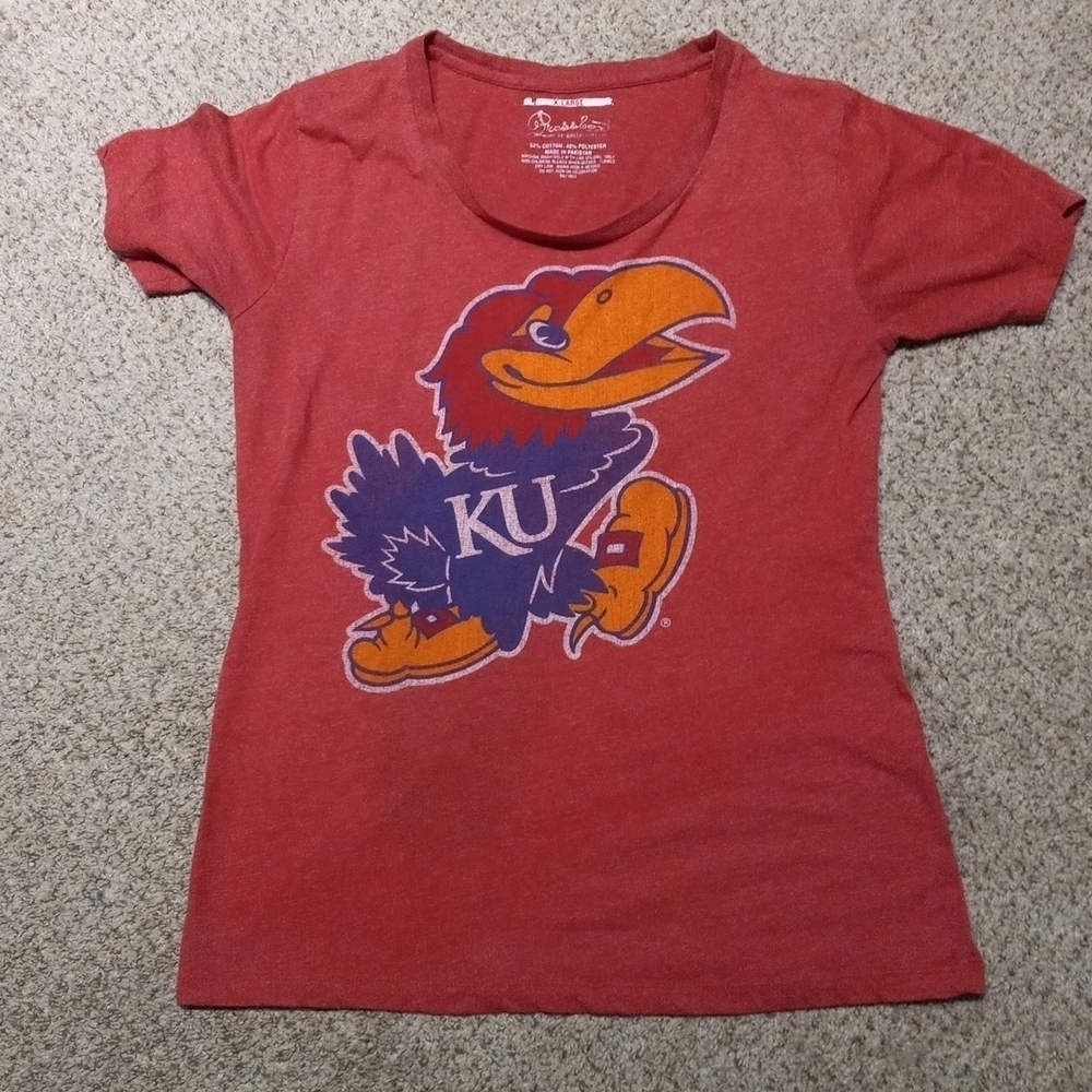 Pressbox KANSAS JAYHAWKS X-LARGE vintage wear soft tee